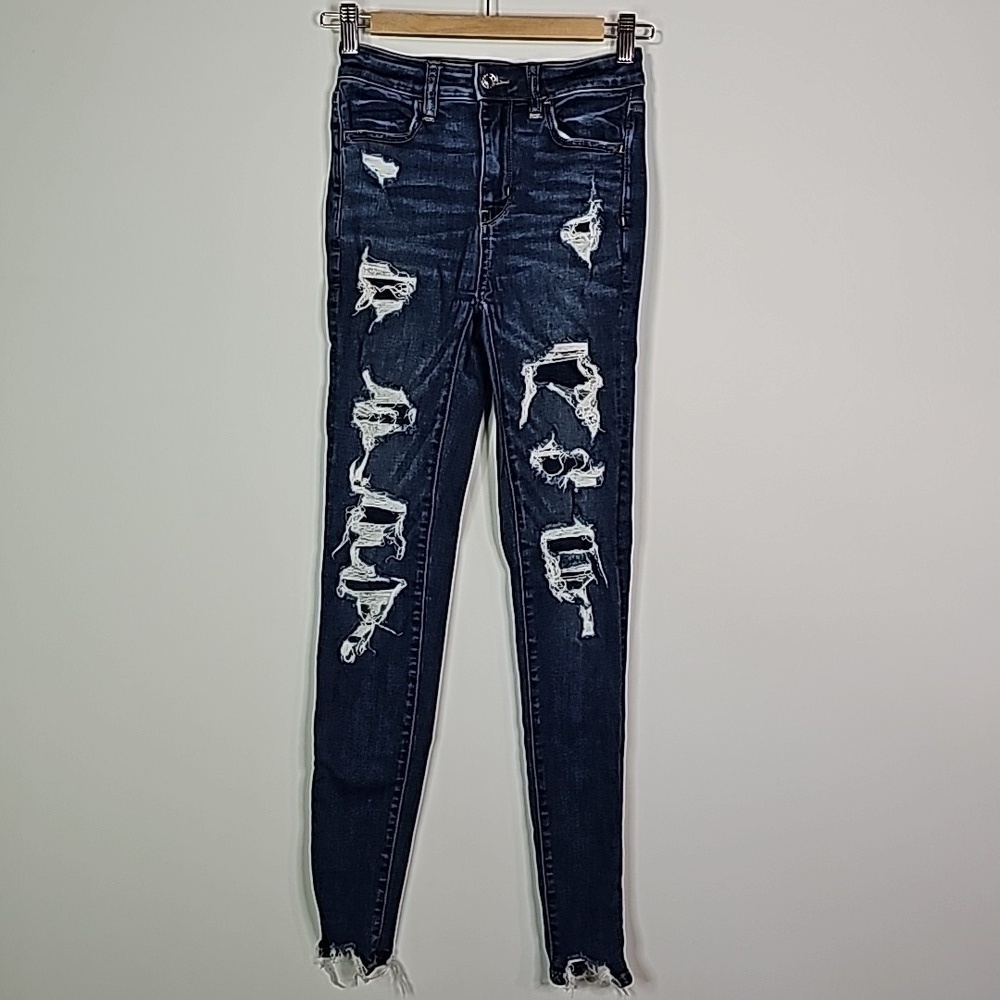 American Eagle next level stretch size 00 super high rise jeggings